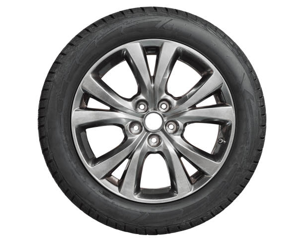 Car tire with alurim on free On isolated transparent PNG background. Car tire with alurim on free On isolated transparent PNG background. car wheel stock pictures, royalty-free photos & images