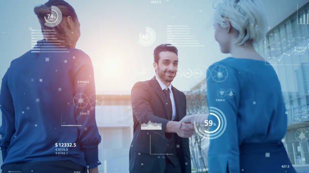 istock Business communication network concept. Strategy of business. 1459643548