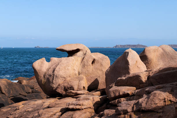 istock Bizarre boulders on the Pink Granite Coast in Brittany 1459647458