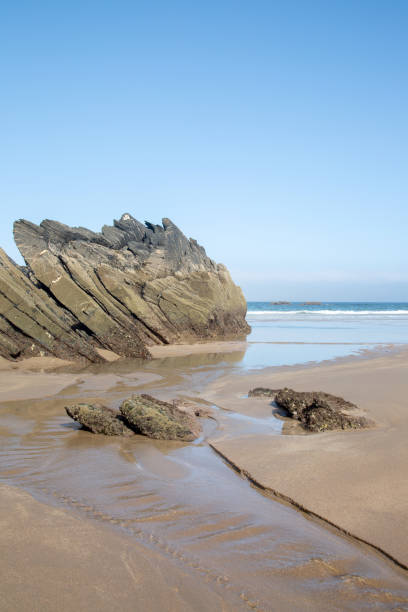 istock Rock Formation and Sand at Odeceixe Beach; Algarve; Portugal 1459654595