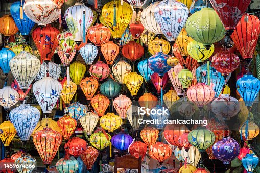 istock Paper lanterns on the streets of Hoi An, Vietnam 1459674366