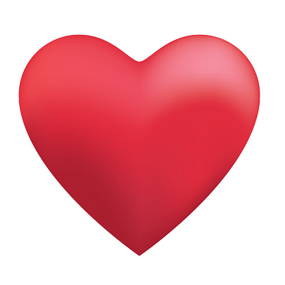 A cute, shiny gradient mesh heart.