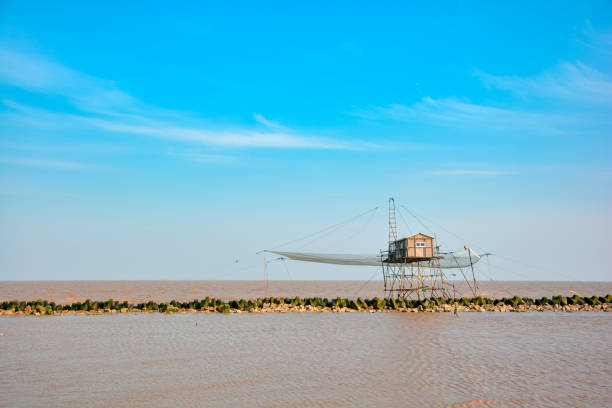 istock Fishing huts on the coast 1459677411