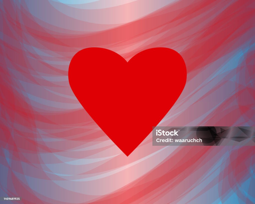 Abstract Heart Shaps Abstract Heart Shapes And Decorative Elements On Blue Color Background ...