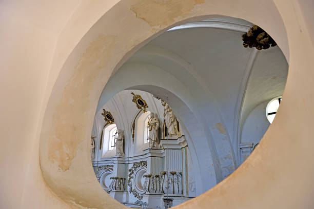 Interior of Madonna di San Biagio church in Montepulciano, Italy