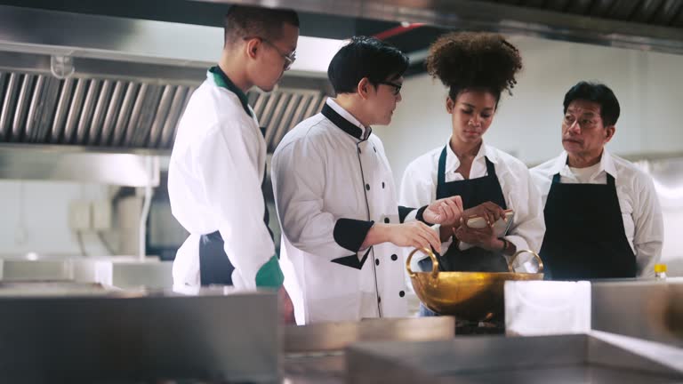 students cooking together in the kitchen