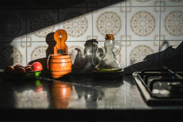 cooking, oil, salt and tomato