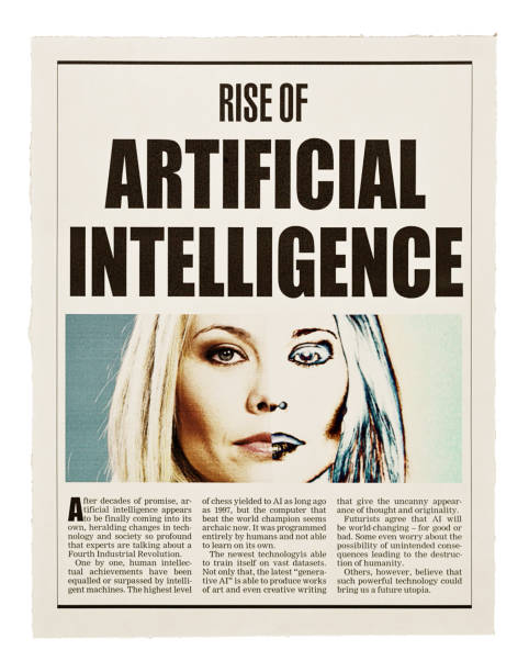 istock Newspaper headline about the rise of artificial intelligence 1459713904