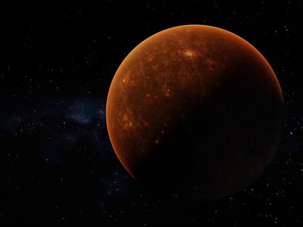 istock Close up 3D render of Mercury 1459719501