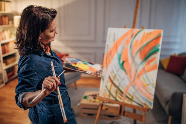 istock Mature female artist 1459725513