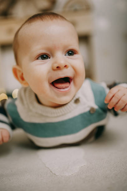 istock Adorable baby on Christmas. 1459727043