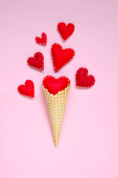 Happy Valentine's day greeting card. stock photo