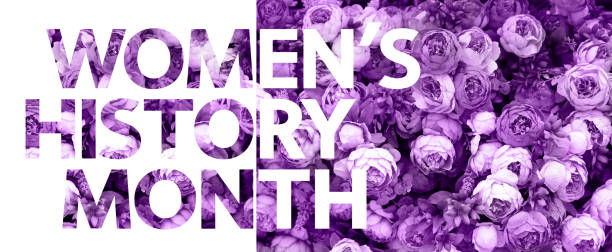 March is Women's History Month stock photo