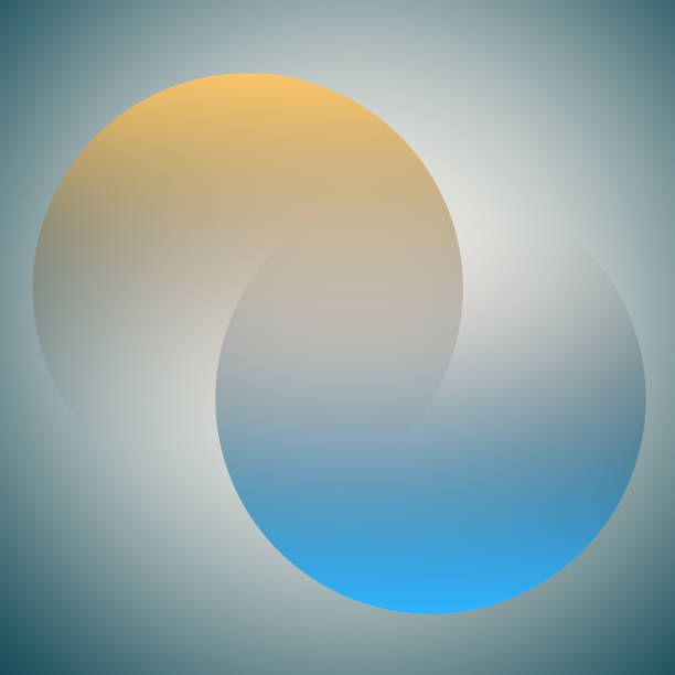 Abstract Background with Circle Shapes and Color Gradients