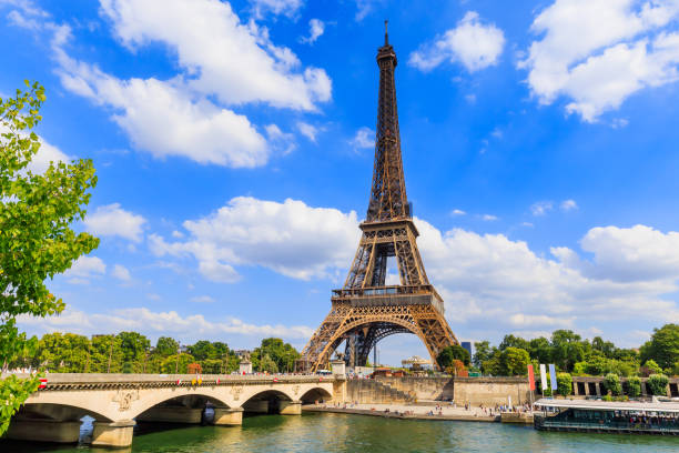 Paris, Eiffel Tower. stock photo