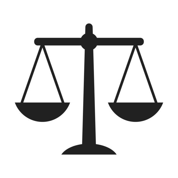 Scales of justice icon vector illustration.