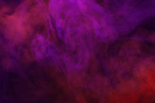 istock Green steam on a black background. 1459751962