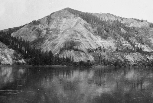 The Landscape Along the Peace River in British Columbia, Canada  - 1914