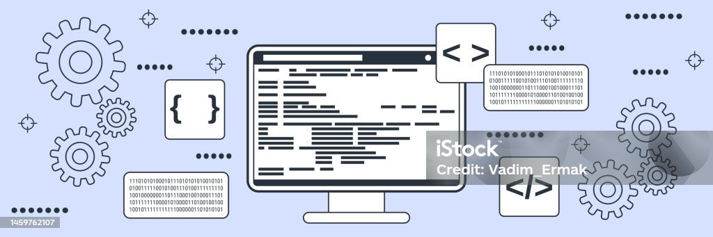 Program Coding Vector Concept Stock Illustration - Download Image Now ...