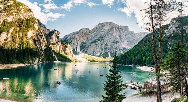 istock Braies Lake - Pragser Wildsee in Italy 1459774764