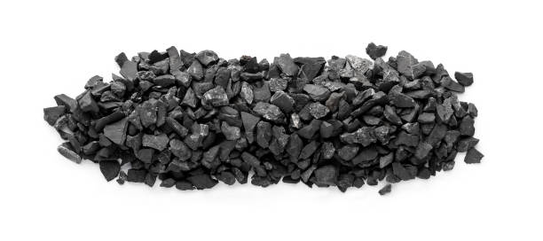istock Natural mineral, Shungite on a white background 1459774932