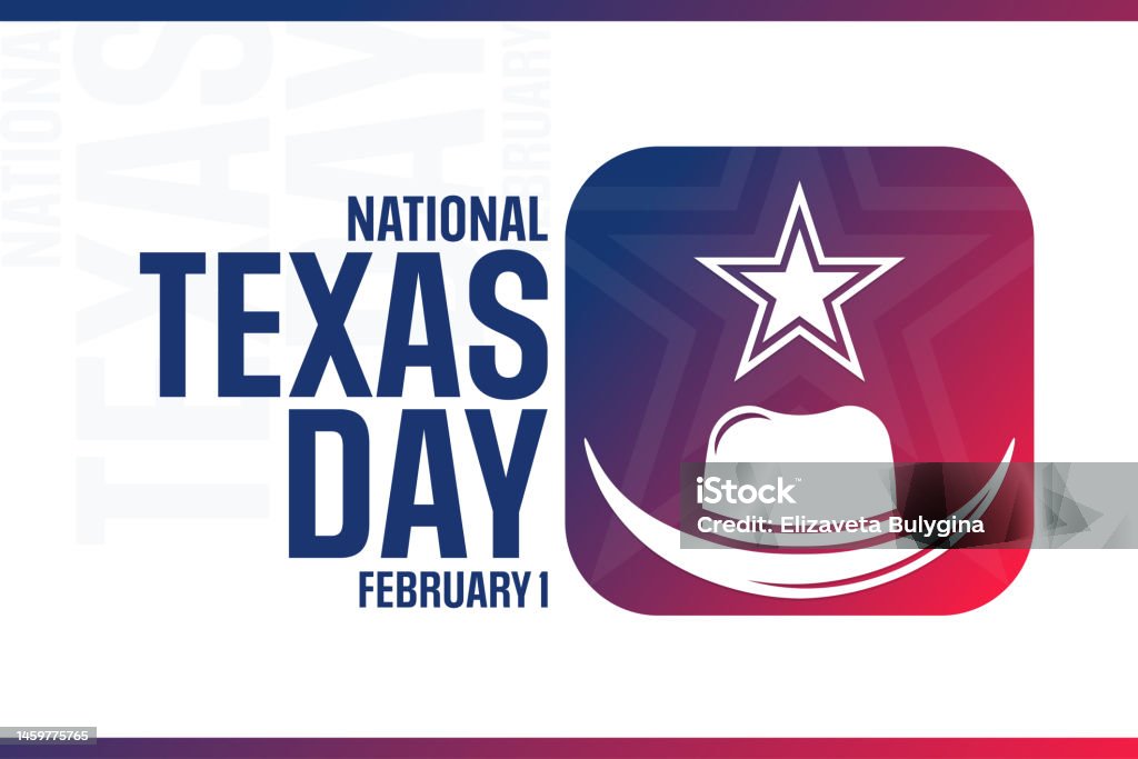 Giornata nazionale del Texas. 1 febbraio. Illustrazione vettoriale. Poster delle vacanze. - Illustrazione stock royalty-free di Giorno Giornata nazionale del Texas. 1 febbraio. Illustrazione vettoriale. Poster delle vacanze. - Illustrazione stock royalty-free di Giorno