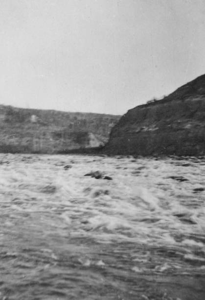 istock Grand Rapids on the Athabasca River in Alberta, Canada - 1915 1459776951