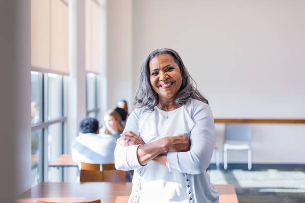 istock Mature woman poses for the camera 1459782864