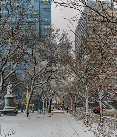Hamilton, Ontario - Gore Park in the Winter Time