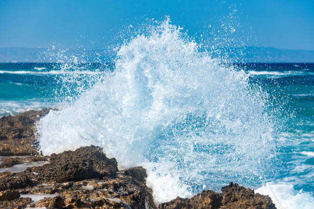 istock Sea waives at Paphos, Cyprus 1459790839