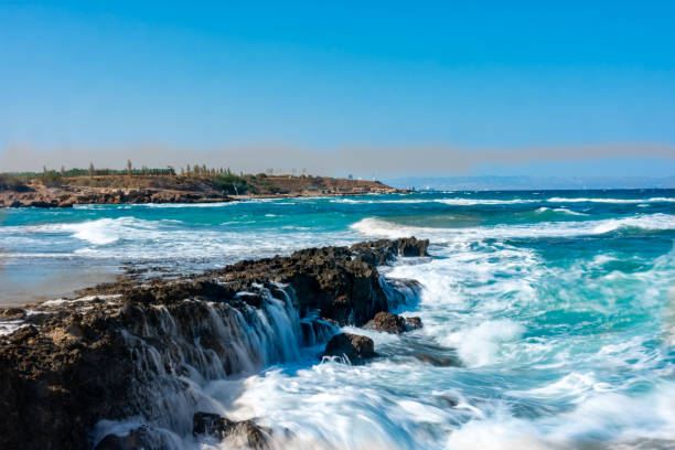 istock Sea waives at Paphos, Cyprus 1459791137