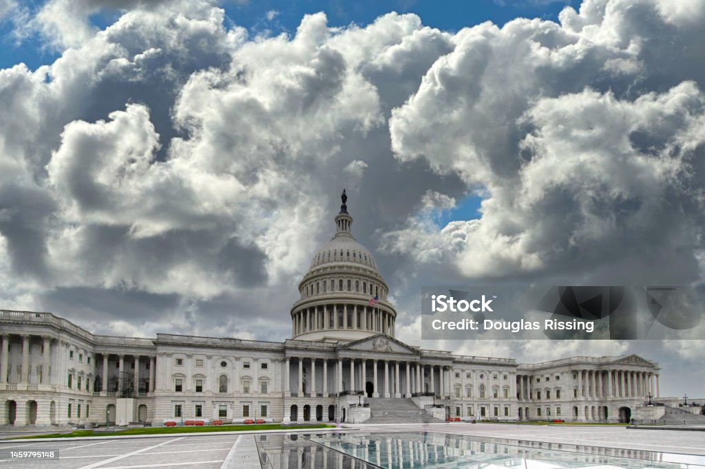 Washington Capitol Fiscal Crisis US State Department Stock Photo
