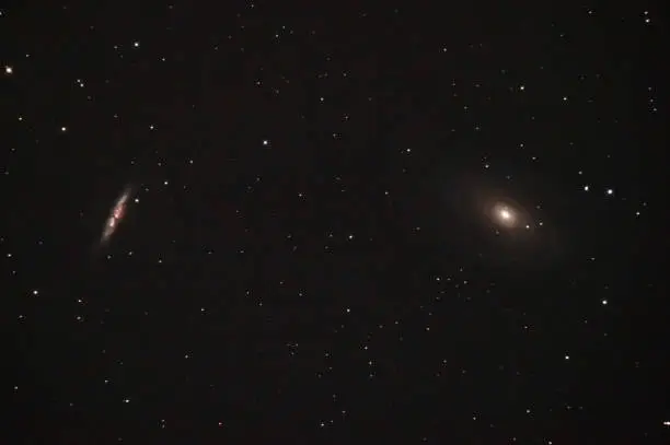 M81 and M82. Also known as Bode's Galaxy and Nebula. Deep sky astrophotograph