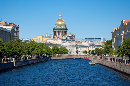 St. Petersburg, Russia - August 20 , 2022: Saint Isaac's Cathedral