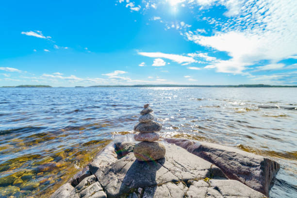 istock Pyramid of stones. 1459803229