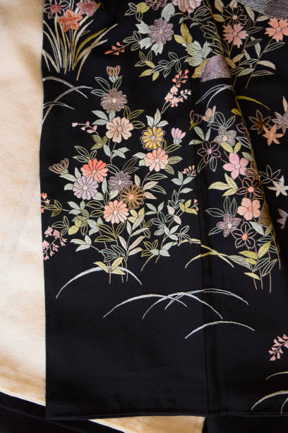 istock Japanese Wedding Kimono in the room. 1459817575