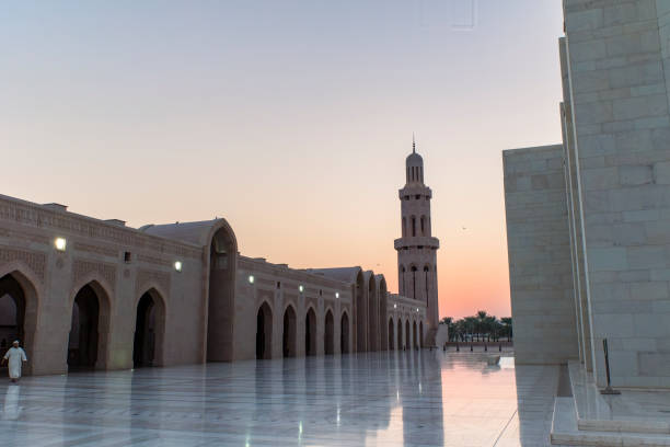 Islamic moon-flag on mosque