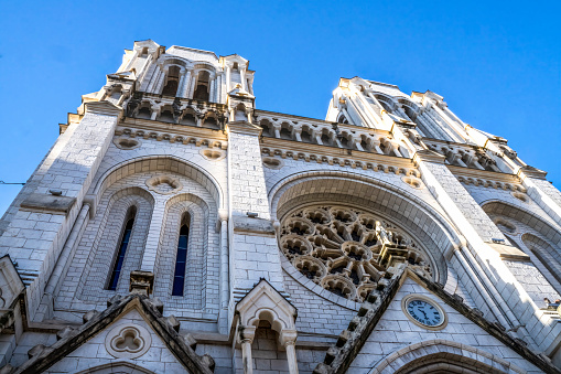 Basilica Notre Dame de Nice Catholic Church Nice Cote d'Azur Nice France Constructed 1860s Largest church in Nice