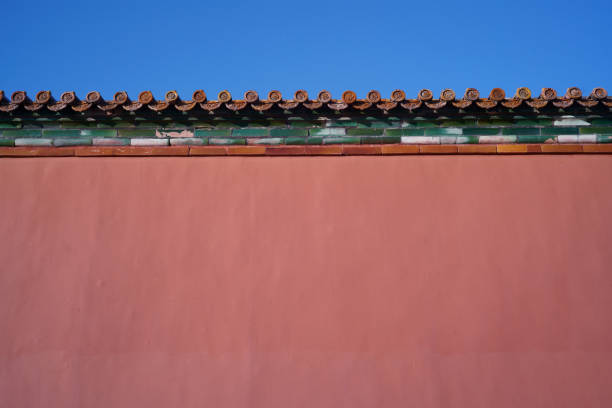 The Forbidden city, one of the biggest palace of the world. The wall is red.
