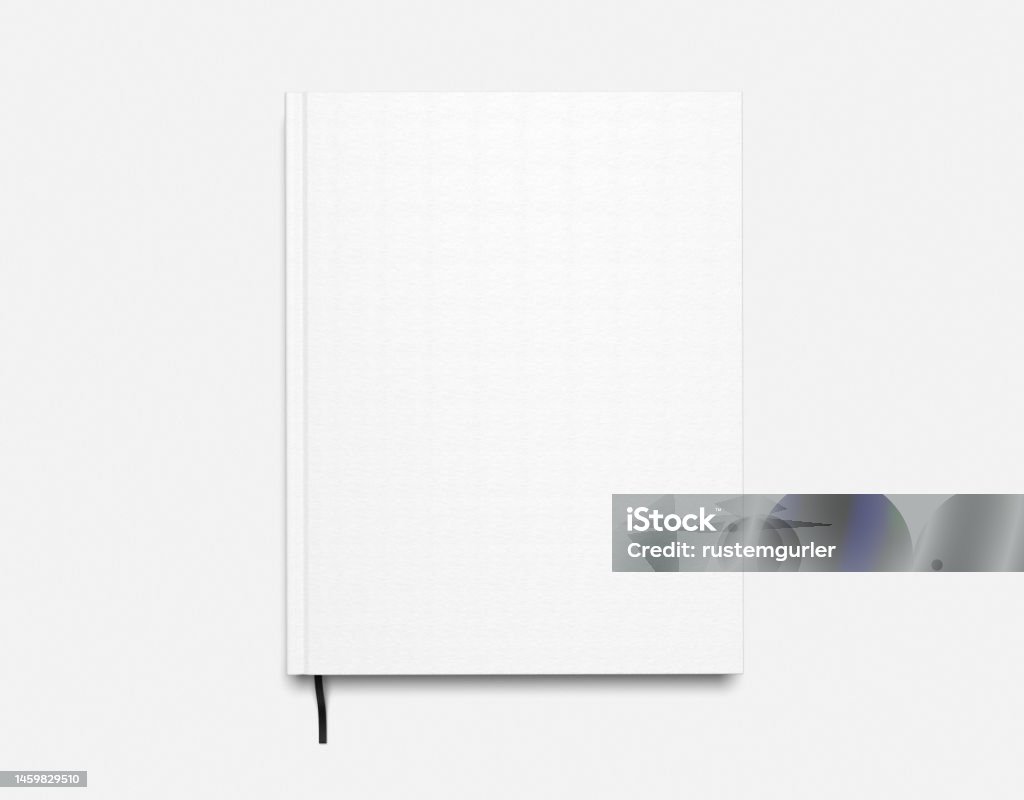Empty Script Book Empty Book Template On White Background Stock Photo - Download Image ...