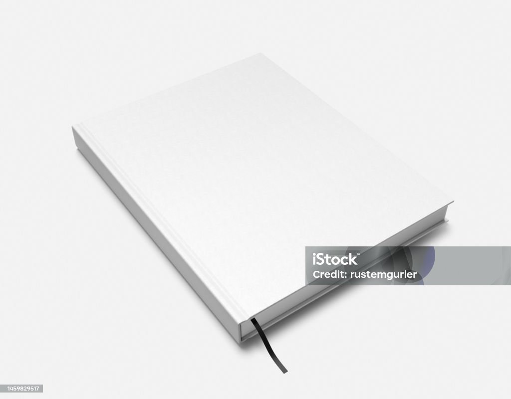 Empty Script Book Empty Book Template On White Background Stock Photo - Download Image ...