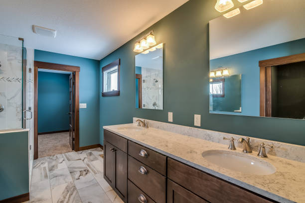 istock Vanity in bathroom with a ton of counterspace 1459830804