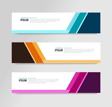 Vector Abstract Banner Design Web Template And Background
