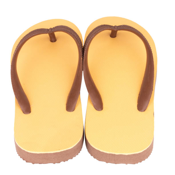 istock sandals  flip flops color brown isolated on white background 1459853825