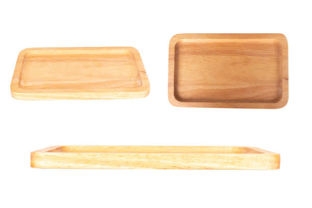 istock wooden square plate isolated on white background 1459853893
