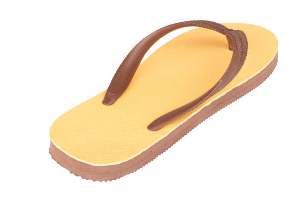 istock sandals  flip flops color brown isolated on white background 1459854075