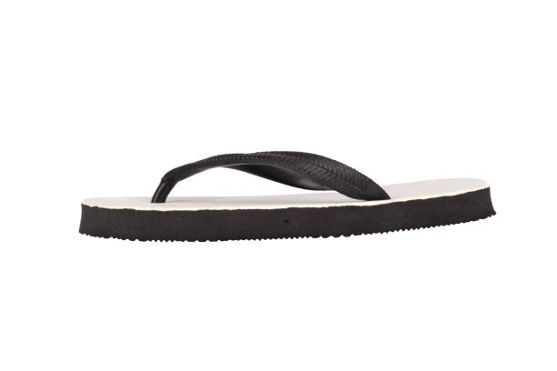 istock sandals  flip flops color black isolated on white background 1459854882