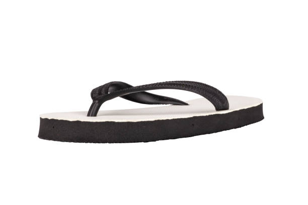 istock sandals  flip flops color black isolated on white background 1459854888