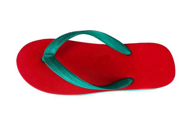 istock sandals  flip flops color red green isolated on white background 1459855762