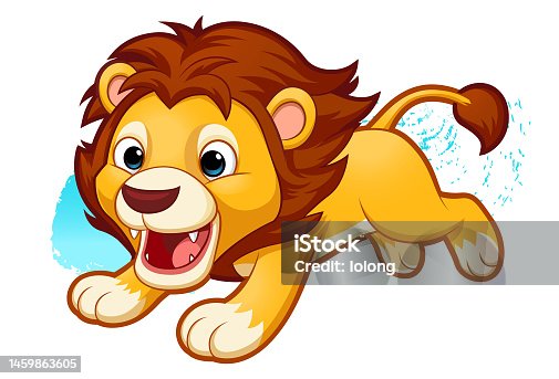 istock Lion character 1459863605